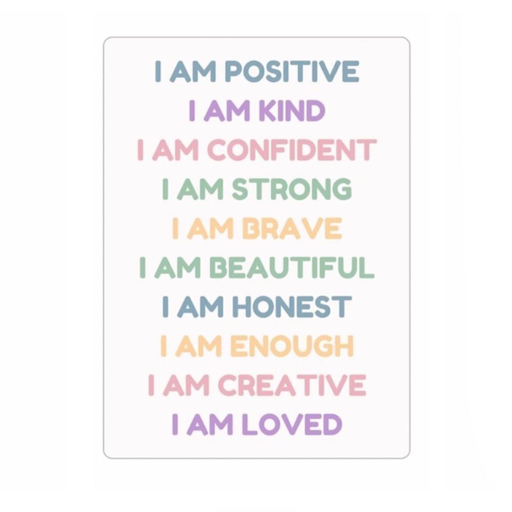 Colorful Affirmations Magnet